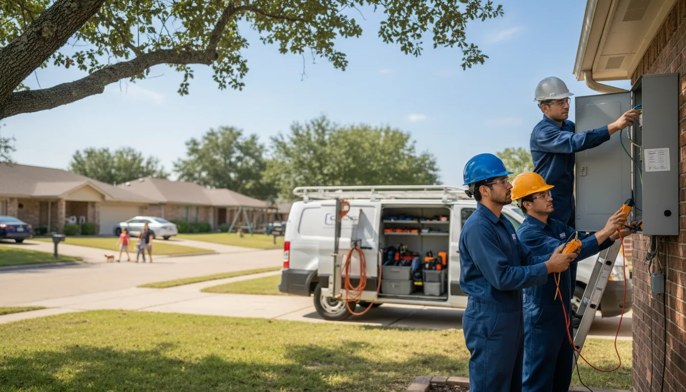 Certified electrician providing emergency electrical services in Leary, GA